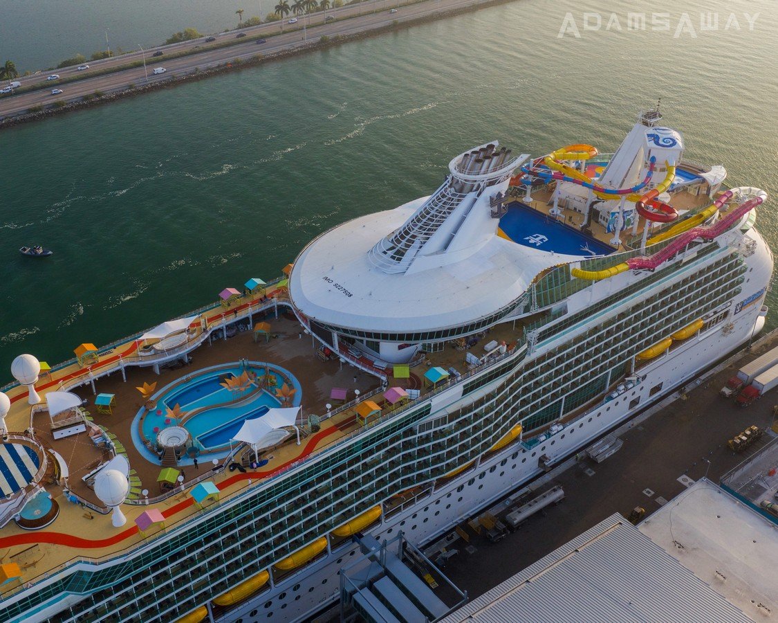 Aerial photos of revitalized Navigator of the Seas Royal Caribbean Blog